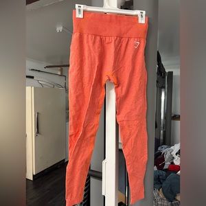 Gymshark Leggings, Size Medium, Orange